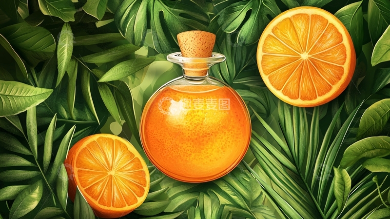 高清大图下载【趣麦麦图】植物油插画