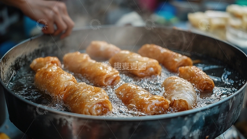 高清大图下载【趣麦麦图】早点油条