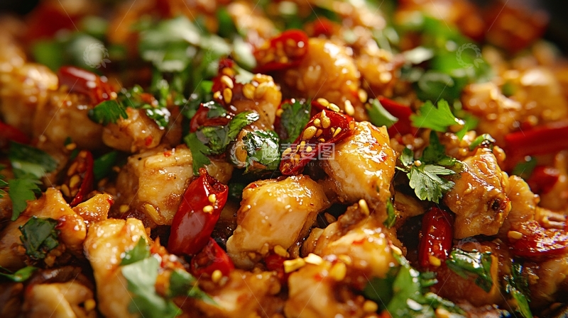 高清大图下载【趣麦麦图】香辣麻辣兔丁