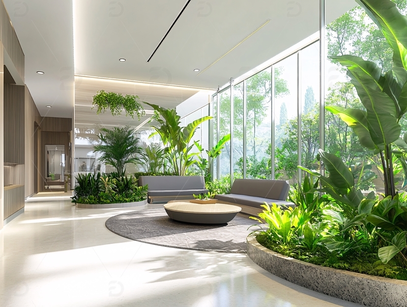 高清大图下载【趣麦麦图】院区绿化