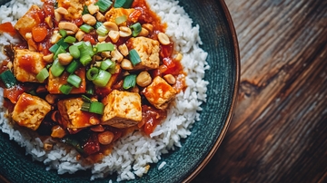 麻婆辣豆腐盖浇饭