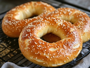 全麦奇亚籽贝果面包圈