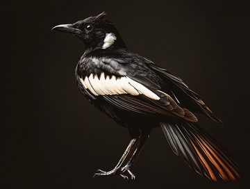 秃鼻乌鸦鸟标本