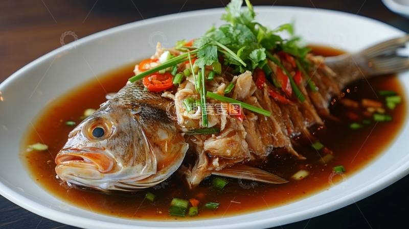 高清大图下载【趣麦麦图】堂灼鲈鱼