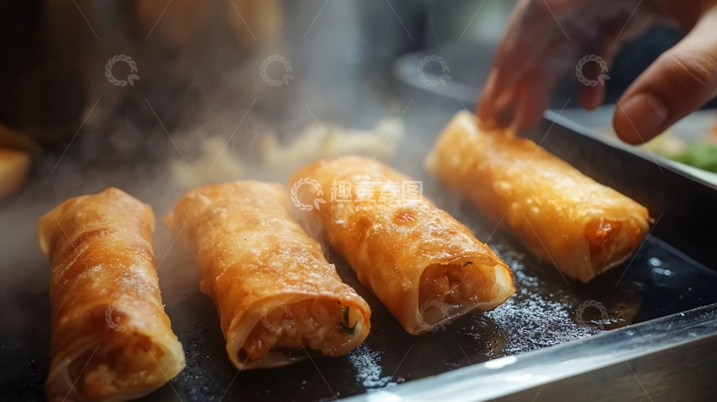 高清大图下载【趣麦麦图】春卷的起源
