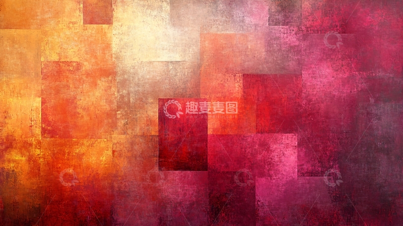 高清大图下载【趣麦麦图】色块拼花背景