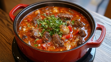 酸辣牛腩煲