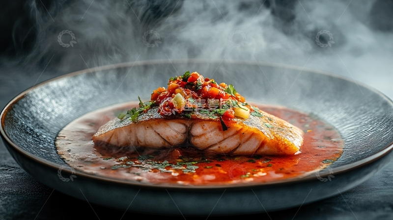 高清大图下载【趣麦麦图】香辣鱼片蒜香浓郁