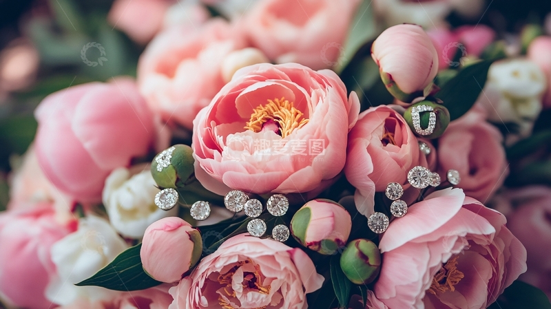 高清大图下载【趣麦麦图】高贵奢华花朵盛放绽开
