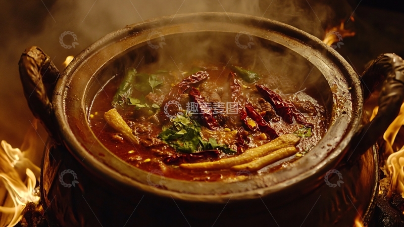 高清大图下载【趣麦麦图】铜锅牛腩