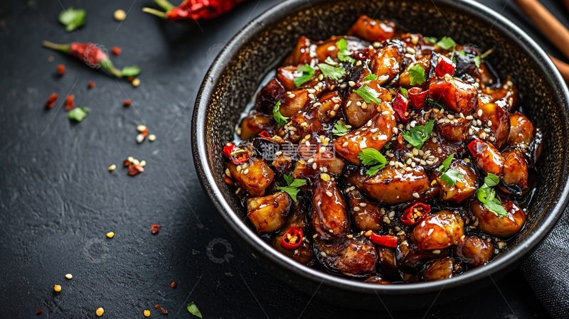 高清大图下载【趣麦麦图】宫保香菇