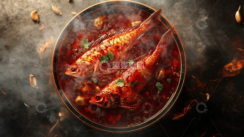 高清大图下载【趣麦麦图】炖鱼场景图3