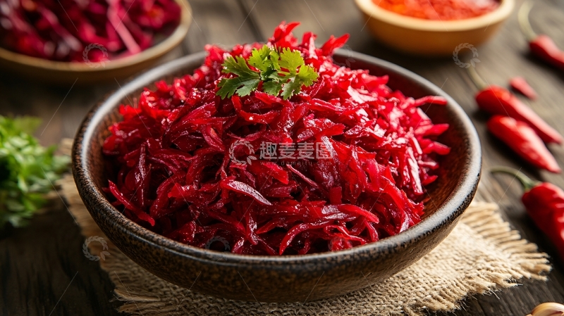 高清大图下载【趣麦麦图】拌甜菜根