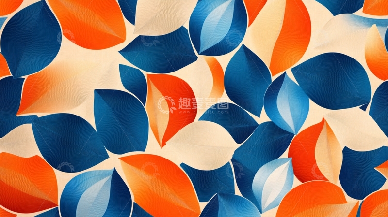 高清大图下载【趣麦麦图】抽象树叶墙纸1