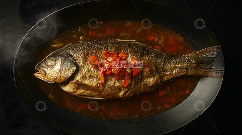 高清大图下载【趣麦麦图】金汤鲫鱼