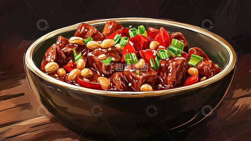 高清大图下载【趣麦麦图】碗豆插画