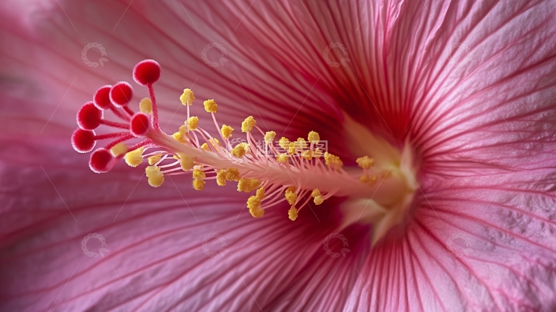 高清大图下载【趣麦麦图】木槿花花蕊