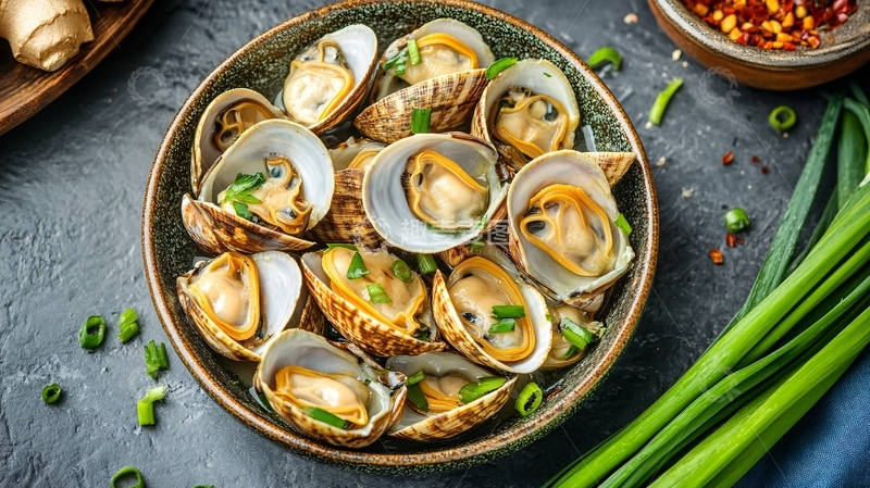 高清大图下载【趣麦麦图】蒜泥蛤蜊