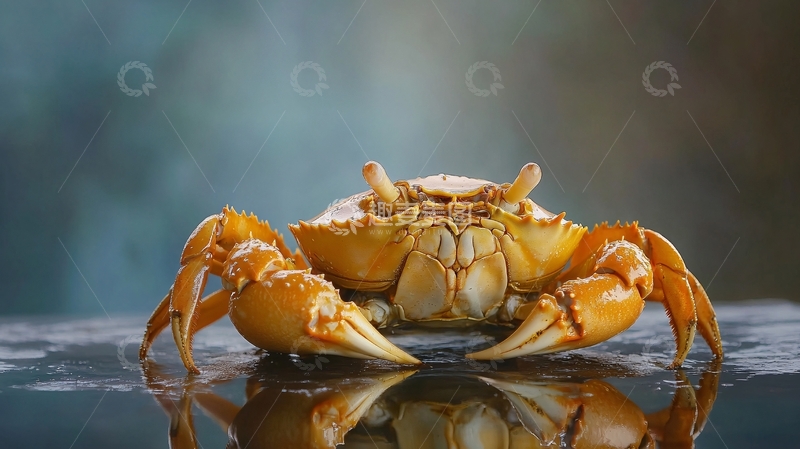 高清大图下载【趣麦麦图】蟹黄高清特写