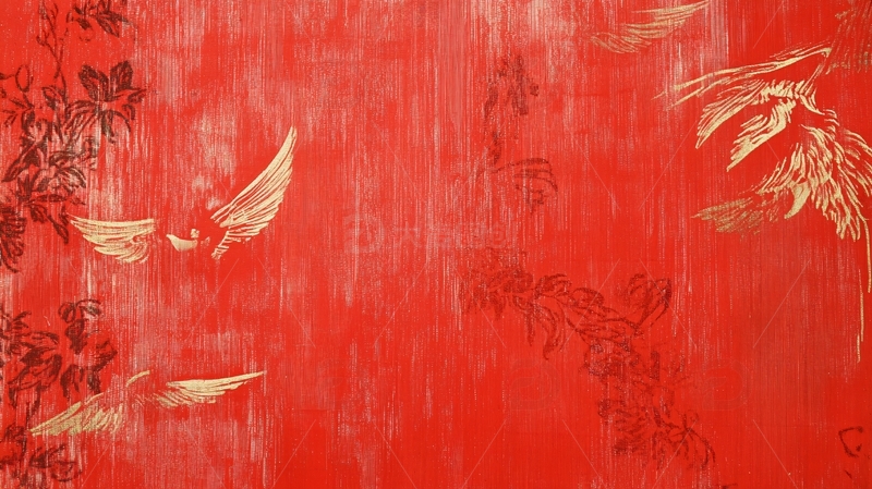 高清大图下载【趣麦麦图】古风红墙壁纸