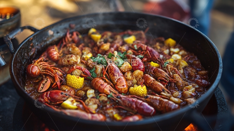 高清大图下载【趣麦麦图】大盆虾蟹1