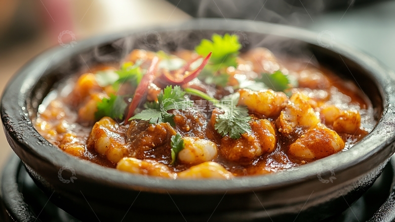 高清大图下载【趣麦麦图】鲍汁牛筋煲