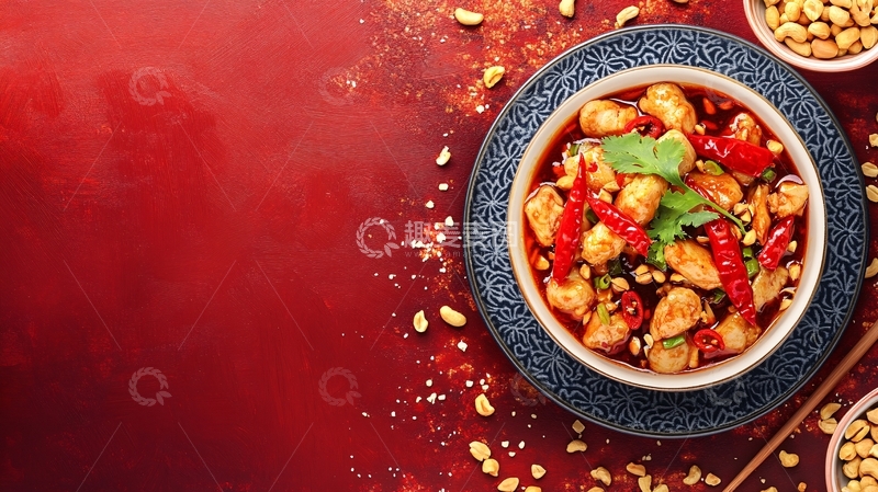 高清大图下载【趣麦麦图】宫保鸡丁广告