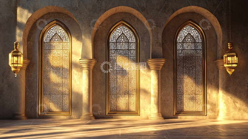 高清大图下载【趣麦麦图】伊斯兰风格窗户