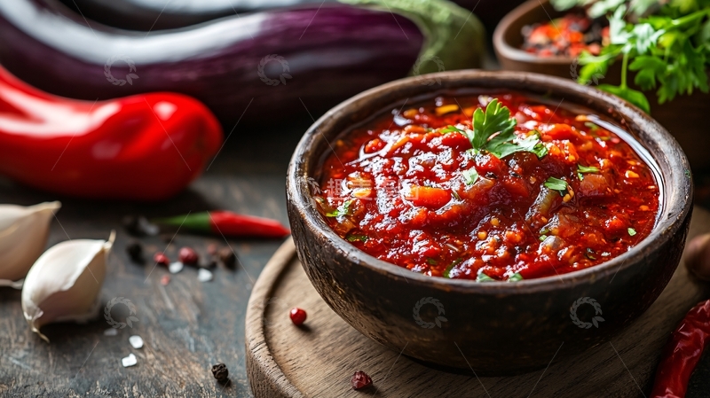 高清大图下载【趣麦麦图】红汤辣椒