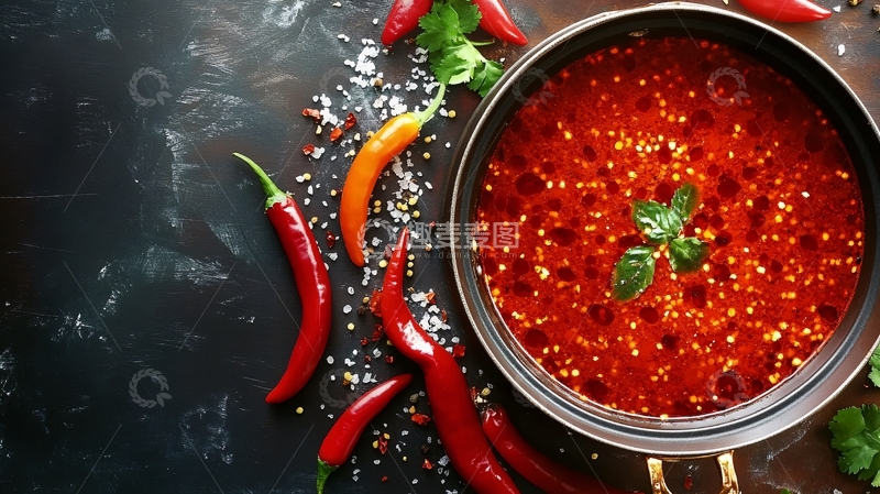 高清大图下载【趣麦麦图】辣椒酱俯拍