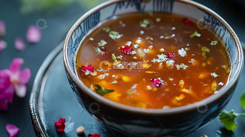 高清大图下载【趣麦麦图】美食藕粉