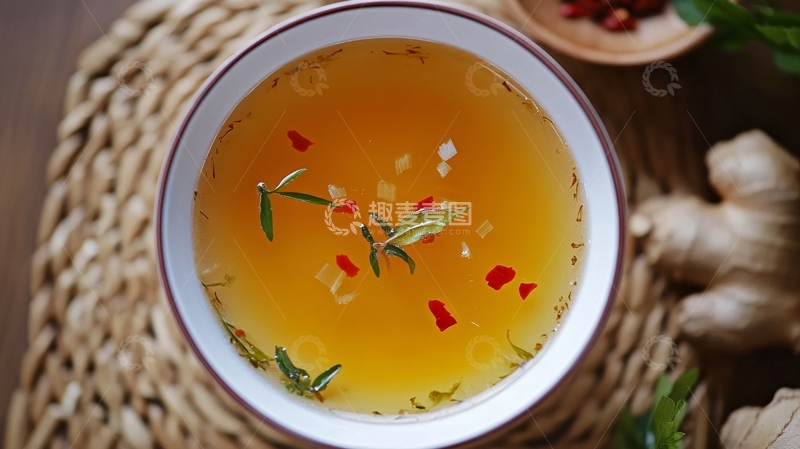 高清大图下载【趣麦麦图】枸杞雪梨茶