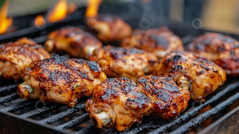 高清大图下载【趣麦麦图】烤鸡翅高清
