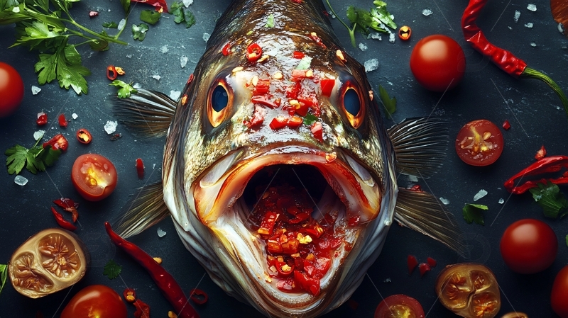 高清大图下载【趣麦麦图】生鲜鱼头图片