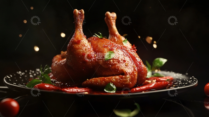 高清大图下载【趣麦麦图】葫芦鸡广告