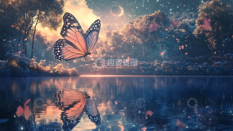 高清大图下载【趣麦麦图】蝴蝶梦幻境界2