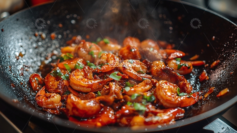 高清大图下载【趣麦麦图】干妈烧虾