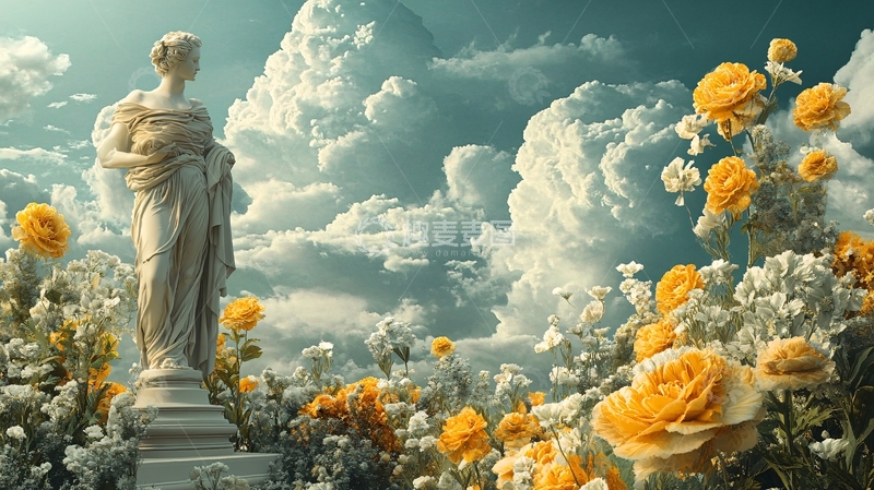 高清大图下载【趣麦麦图】高清女神塑像