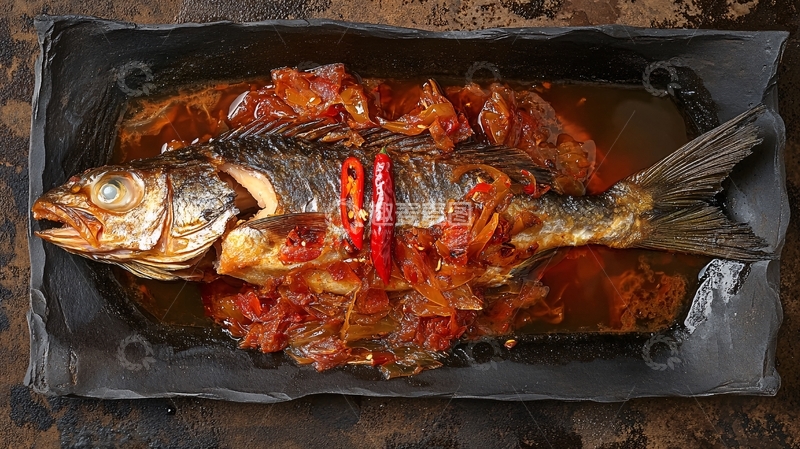 高清大图下载【趣麦麦图】锡纸鲤鱼