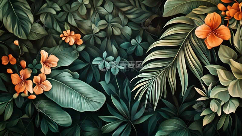 高清大图下载【趣麦麦图】热带植物壁纸2