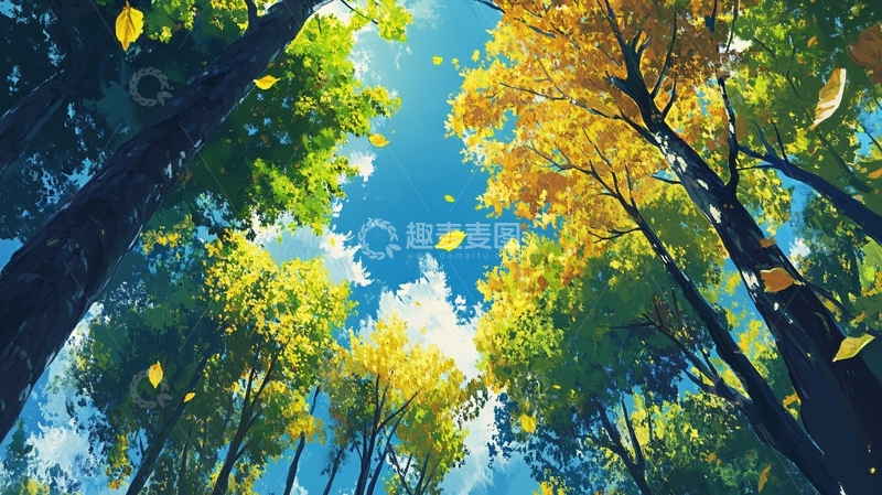 高清大图下载【趣麦麦图】金秋背景实拍素材