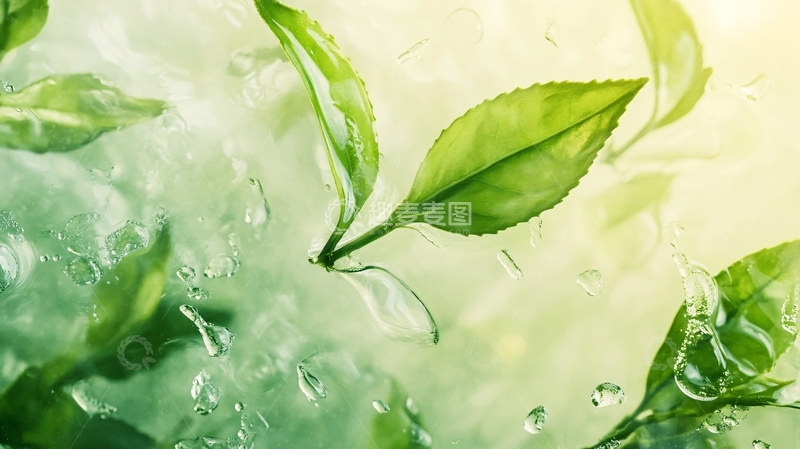 高清大图下载【趣麦麦图】抽象茶叶