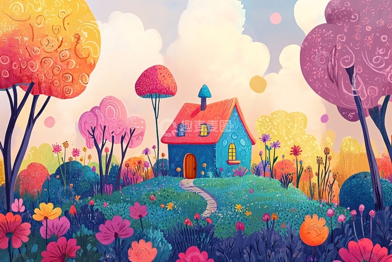 高清大图下载【趣麦麦图】绘本风格儿插风格