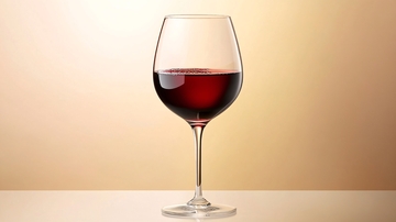 红酒杯高脚杯暖色背景1