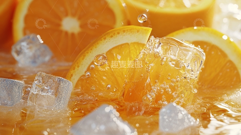 高清大图下载【趣麦麦图】橙汁鸡尾酒特写