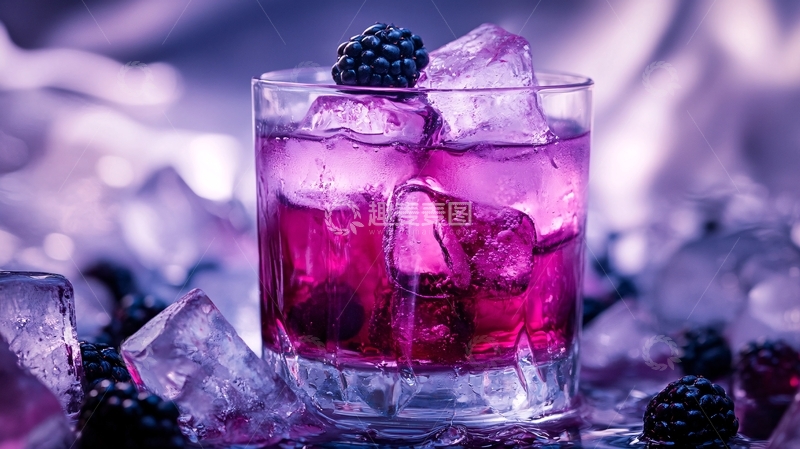 高清大图下载【趣麦麦图】冰爽黑加仑