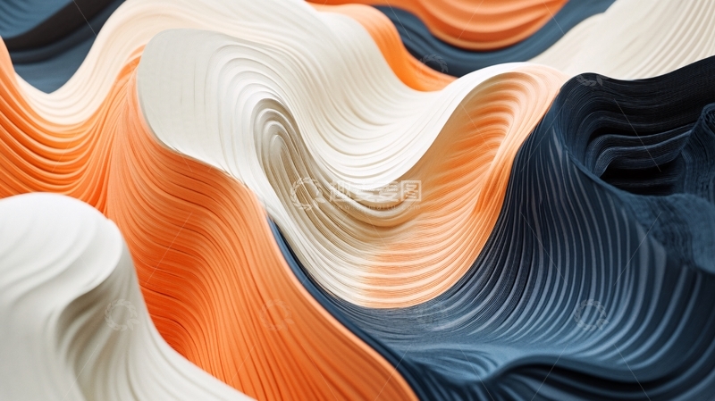 高清大图下载【趣麦麦图】抽象地毯波纹扭曲壁纸