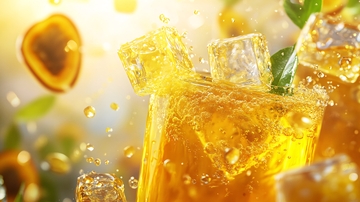 清凉健康冷饮海报背景1