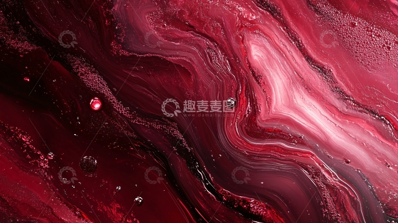 高清大图下载【趣麦麦图】红色液体创意壁纸1