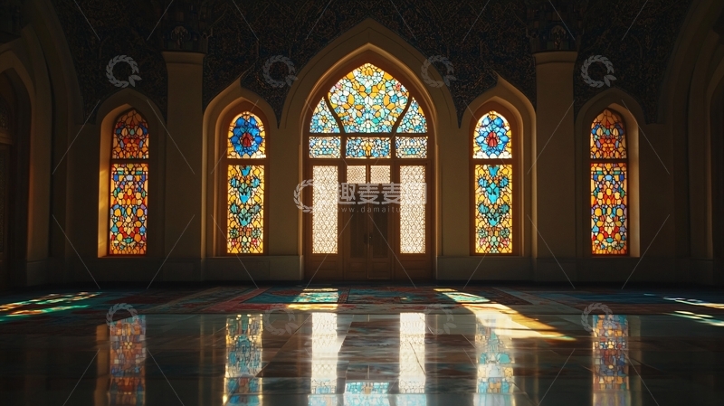 高清大图下载【趣麦麦图】伊斯兰建筑内部